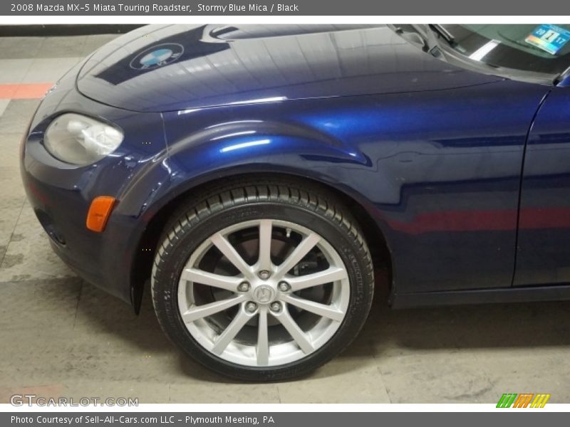 Stormy Blue Mica / Black 2008 Mazda MX-5 Miata Touring Roadster