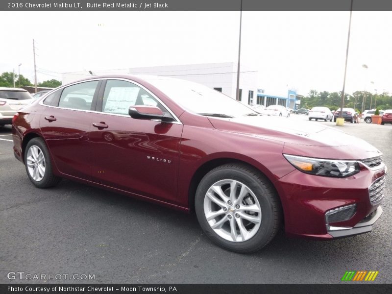 Butte Red Metallic / Jet Black 2016 Chevrolet Malibu LT