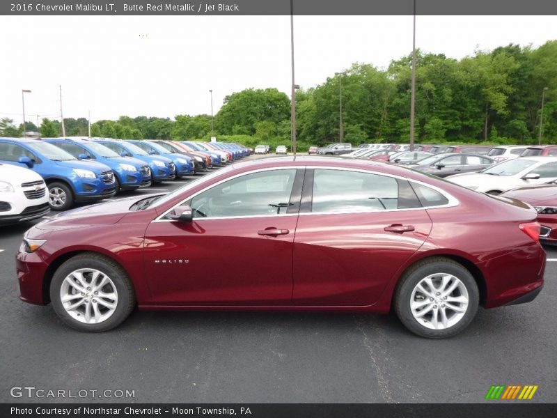 Butte Red Metallic / Jet Black 2016 Chevrolet Malibu LT