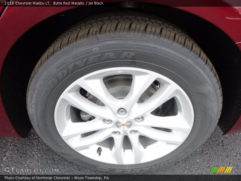 Butte Red Metallic / Jet Black 2016 Chevrolet Malibu LT