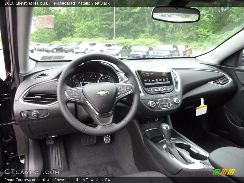 Mosaic Black Metallic / Jet Black 2016 Chevrolet Malibu LT