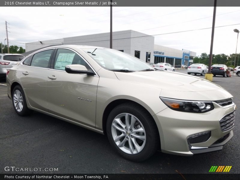 Champagne Silver Metallic / Jet Black 2016 Chevrolet Malibu LT