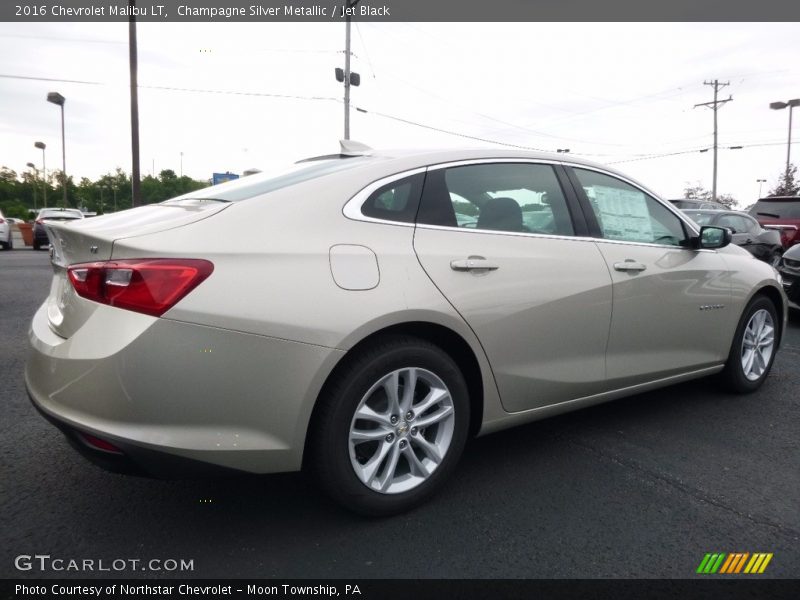 Champagne Silver Metallic / Jet Black 2016 Chevrolet Malibu LT
