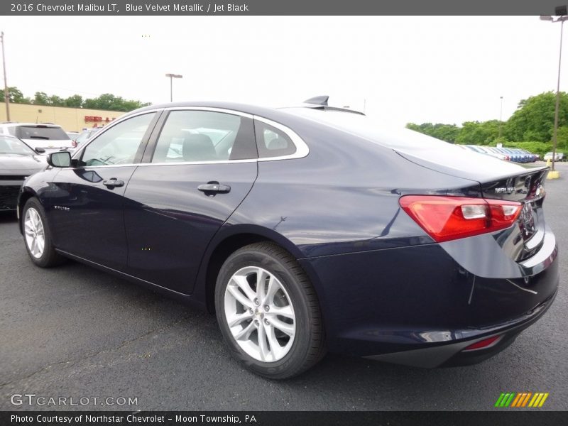Blue Velvet Metallic / Jet Black 2016 Chevrolet Malibu LT
