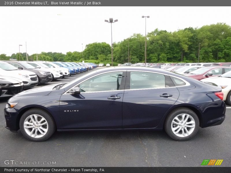 Blue Velvet Metallic / Jet Black 2016 Chevrolet Malibu LT