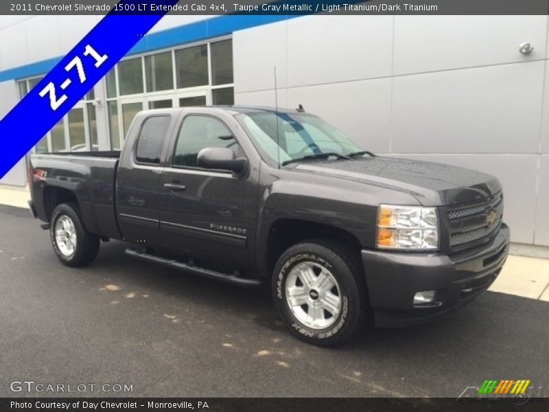 Taupe Gray Metallic / Light Titanium/Dark Titanium 2011 Chevrolet Silverado 1500 LT Extended Cab 4x4