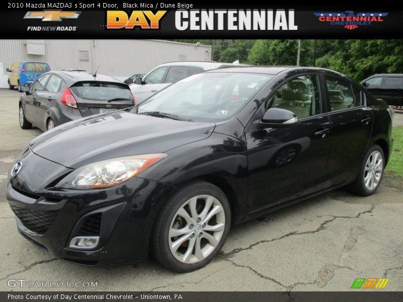 Black Mica / Dune Beige 2010 Mazda MAZDA3 s Sport 4 Door
