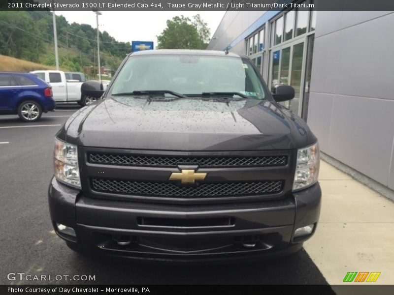 Taupe Gray Metallic / Light Titanium/Dark Titanium 2011 Chevrolet Silverado 1500 LT Extended Cab 4x4
