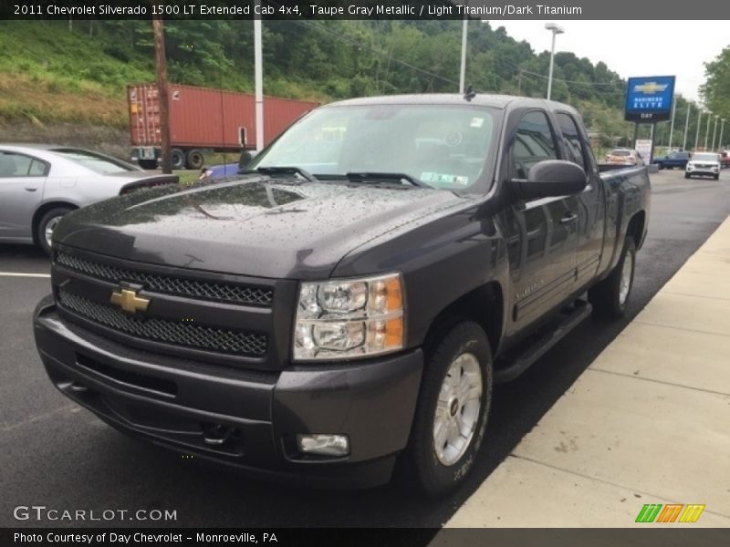 Taupe Gray Metallic / Light Titanium/Dark Titanium 2011 Chevrolet Silverado 1500 LT Extended Cab 4x4