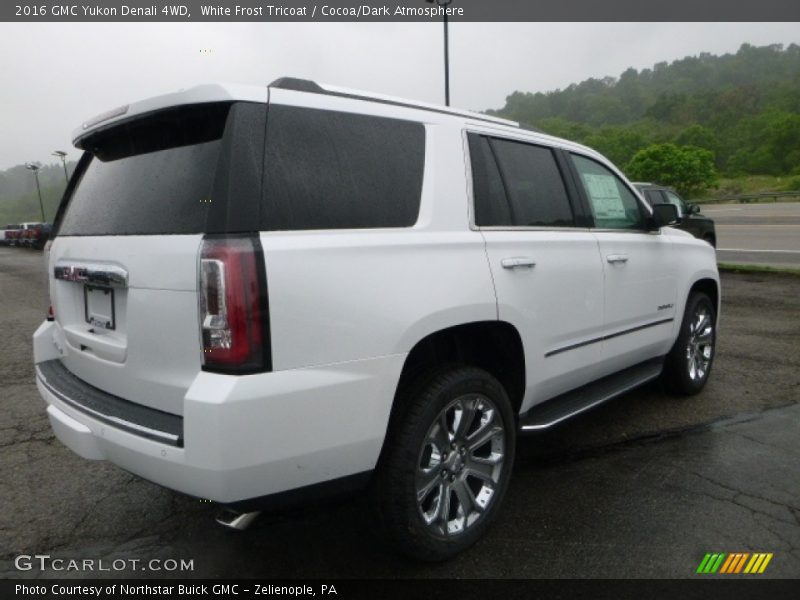 White Frost Tricoat / Cocoa/Dark Atmosphere 2016 GMC Yukon Denali 4WD