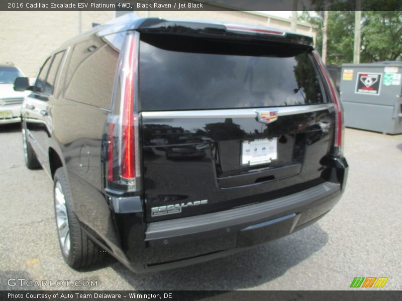 Black Raven / Jet Black 2016 Cadillac Escalade ESV Platinum 4WD