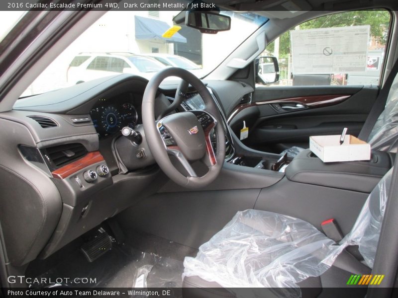 Dark Granite Metallic / Jet Black 2016 Cadillac Escalade Premium 4WD