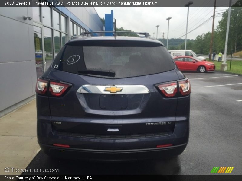 Atlantis Blue Metallic / Dark Titanium/Light Titanium 2013 Chevrolet Traverse LT AWD