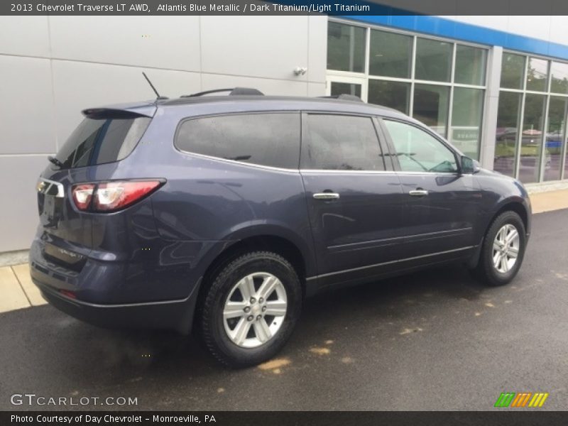 Atlantis Blue Metallic / Dark Titanium/Light Titanium 2013 Chevrolet Traverse LT AWD