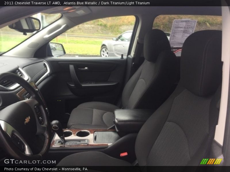 Atlantis Blue Metallic / Dark Titanium/Light Titanium 2013 Chevrolet Traverse LT AWD