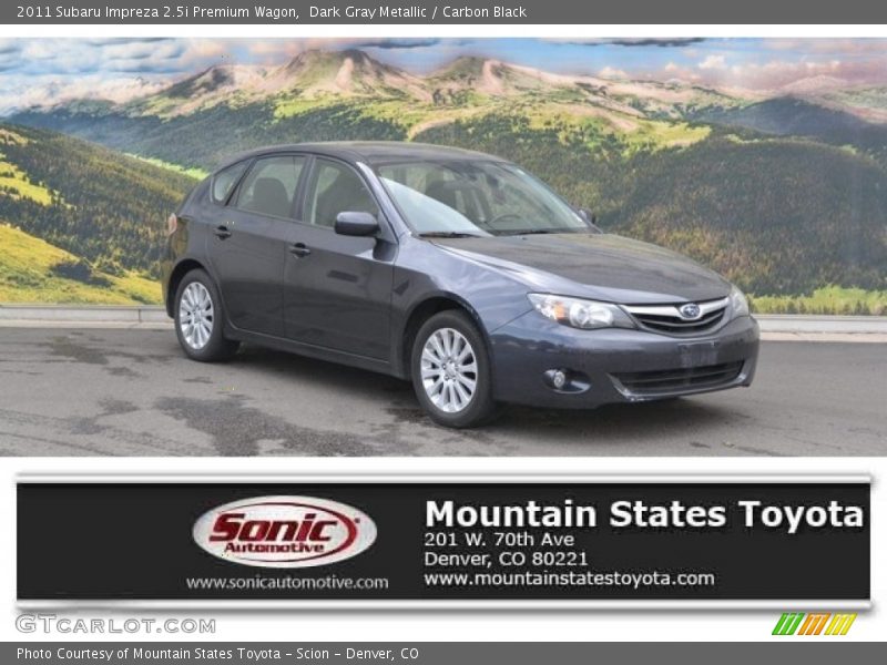 Dark Gray Metallic / Carbon Black 2011 Subaru Impreza 2.5i Premium Wagon
