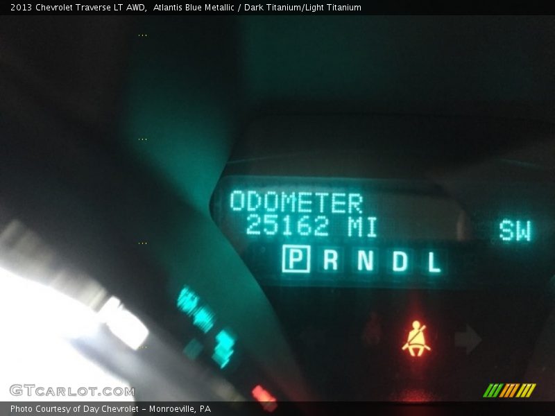 Atlantis Blue Metallic / Dark Titanium/Light Titanium 2013 Chevrolet Traverse LT AWD