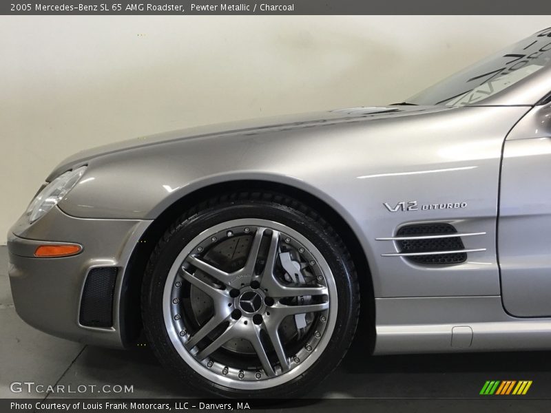 Pewter Metallic / Charcoal 2005 Mercedes-Benz SL 65 AMG Roadster