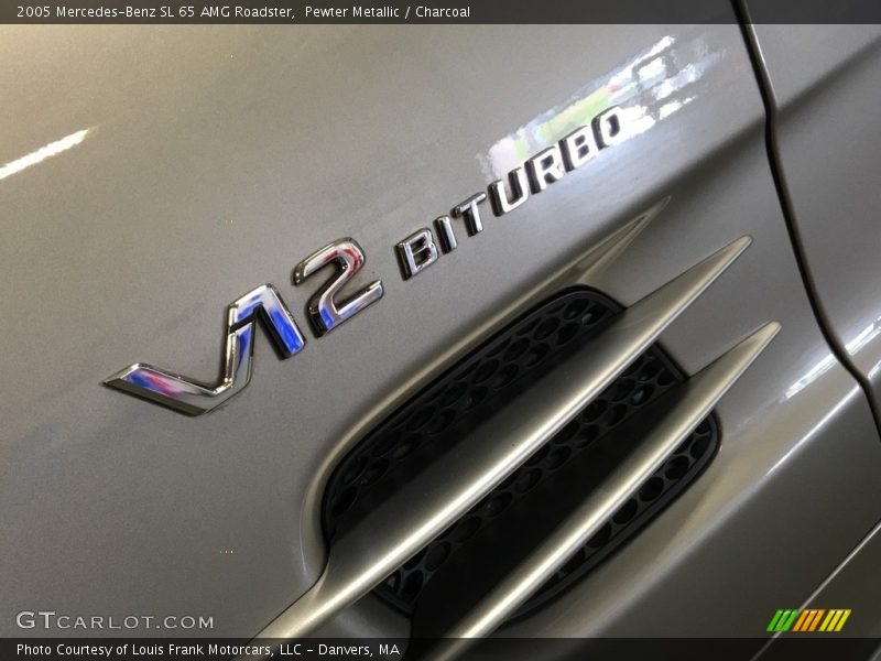 Pewter Metallic / Charcoal 2005 Mercedes-Benz SL 65 AMG Roadster