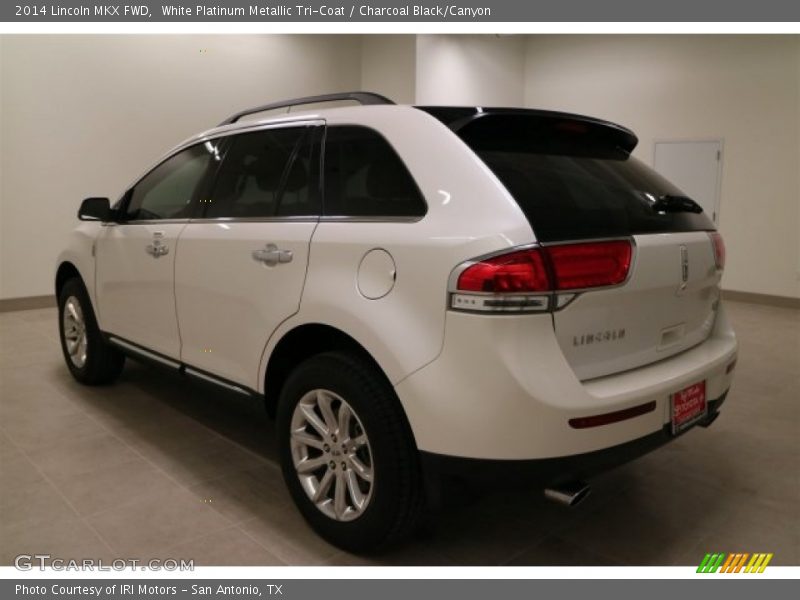 White Platinum Metallic Tri-Coat / Charcoal Black/Canyon 2014 Lincoln MKX FWD