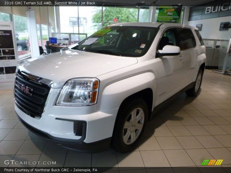 Summit White / Jet Black 2016 GMC Terrain SLE AWD