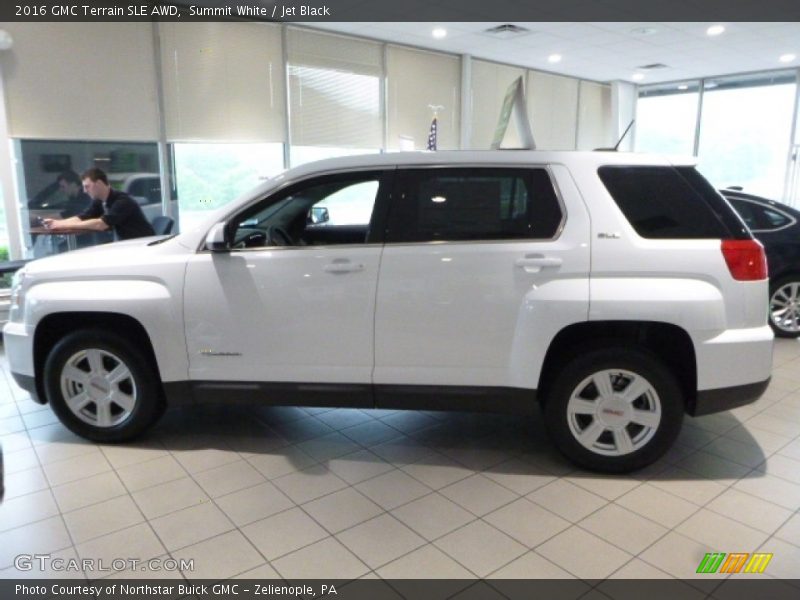 Summit White / Jet Black 2016 GMC Terrain SLE AWD