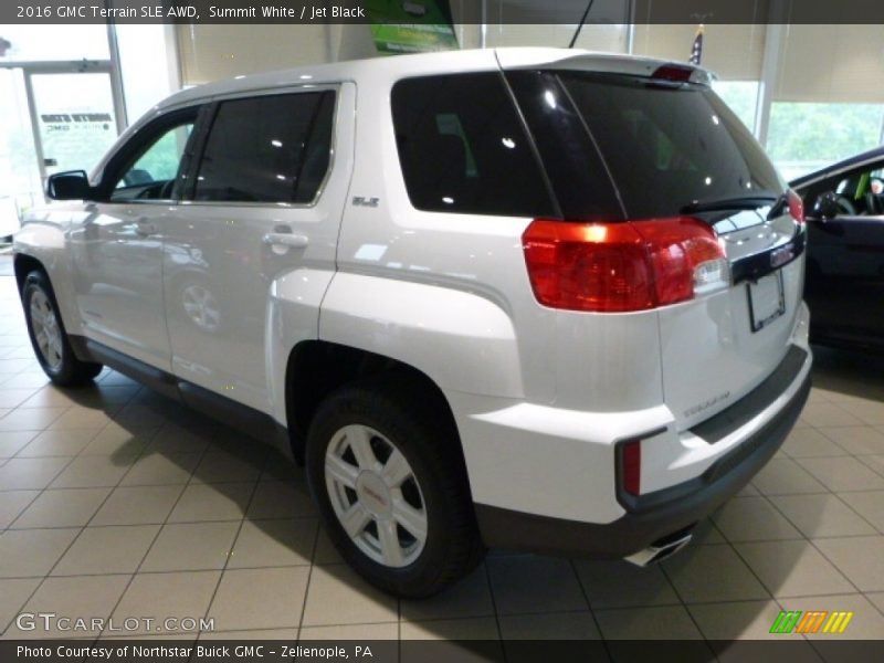 Summit White / Jet Black 2016 GMC Terrain SLE AWD