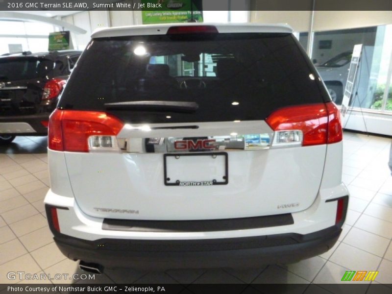 Summit White / Jet Black 2016 GMC Terrain SLE AWD