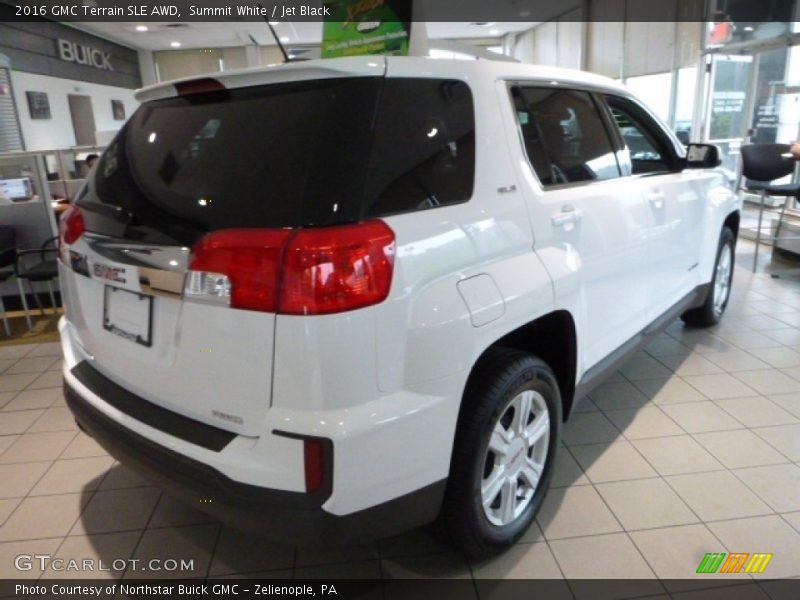 Summit White / Jet Black 2016 GMC Terrain SLE AWD