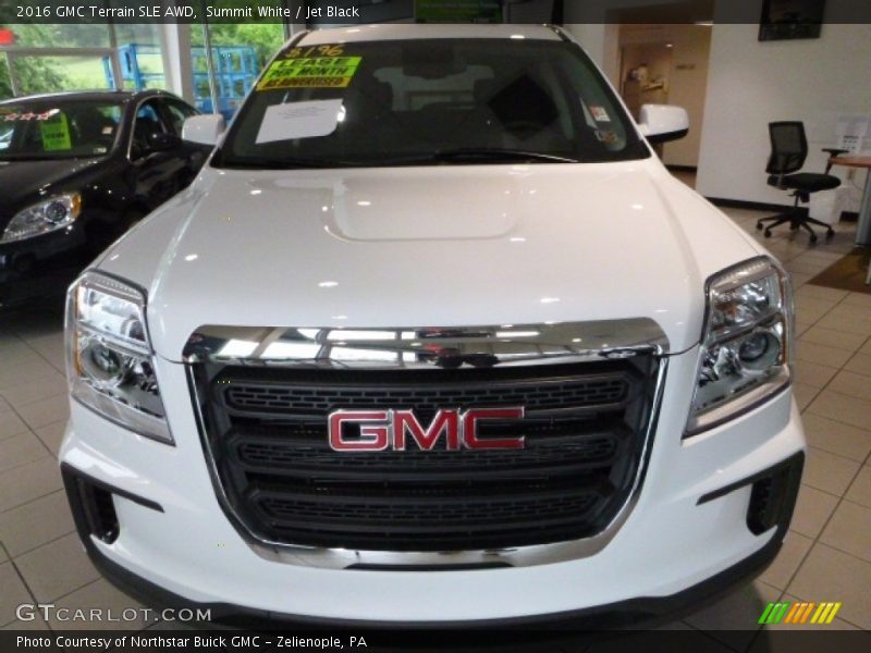 Summit White / Jet Black 2016 GMC Terrain SLE AWD