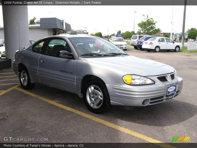 Silvermist Metallic / Dark Pewter 1999 Pontiac Grand Am SE Coupe