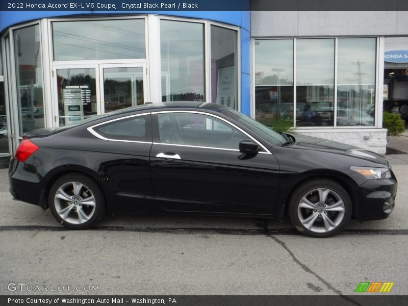 Crystal Black Pearl / Black 2012 Honda Accord EX-L V6 Coupe