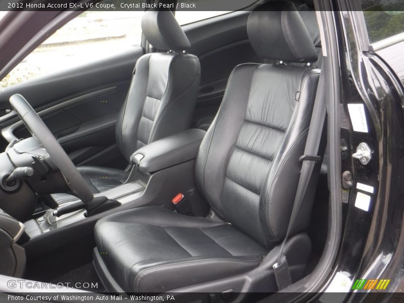 Crystal Black Pearl / Black 2012 Honda Accord EX-L V6 Coupe
