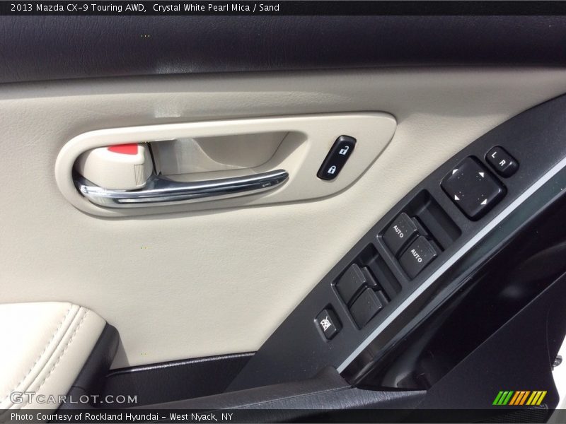 Crystal White Pearl Mica / Sand 2013 Mazda CX-9 Touring AWD