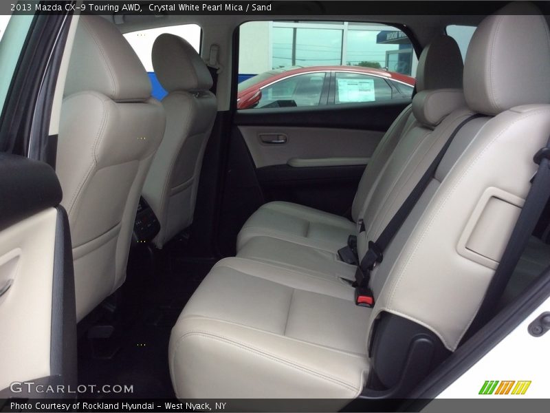 Crystal White Pearl Mica / Sand 2013 Mazda CX-9 Touring AWD