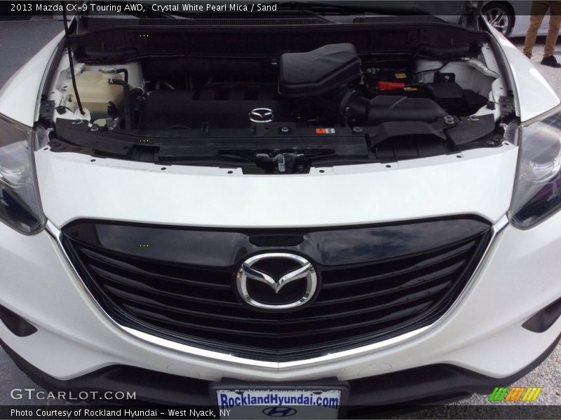 Crystal White Pearl Mica / Sand 2013 Mazda CX-9 Touring AWD