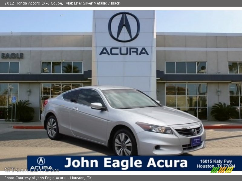 Alabaster Silver Metallic / Black 2012 Honda Accord LX-S Coupe