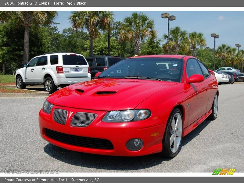 Torrid Red / Black 2006 Pontiac GTO Coupe