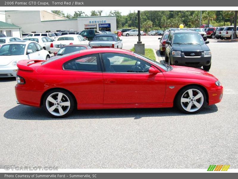 Torrid Red / Black 2006 Pontiac GTO Coupe