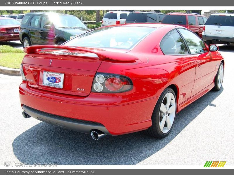 Torrid Red / Black 2006 Pontiac GTO Coupe