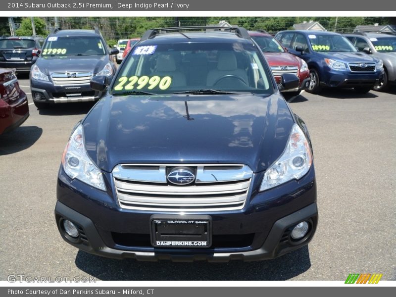 Deep Indigo Pearl / Ivory 2014 Subaru Outback 2.5i Premium