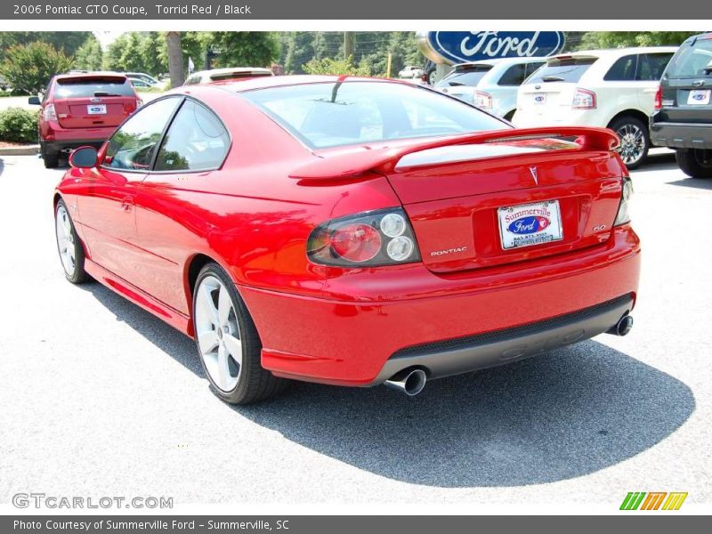 Torrid Red / Black 2006 Pontiac GTO Coupe