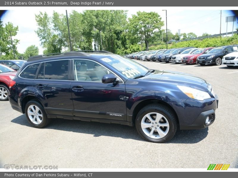 Deep Indigo Pearl / Ivory 2014 Subaru Outback 2.5i Premium