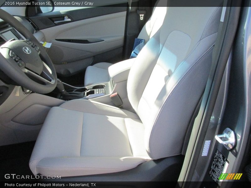  2016 Tucson SE Gray Interior