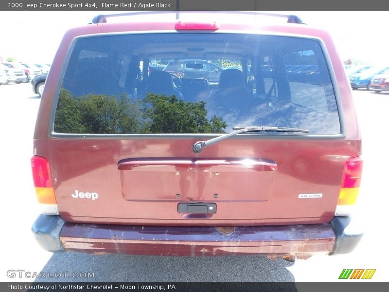 Flame Red / Agate Black 2000 Jeep Cherokee Sport 4x4