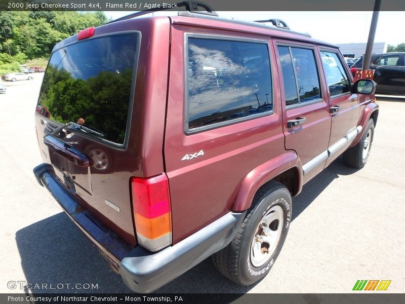 Flame Red / Agate Black 2000 Jeep Cherokee Sport 4x4