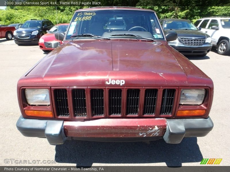Flame Red / Agate Black 2000 Jeep Cherokee Sport 4x4