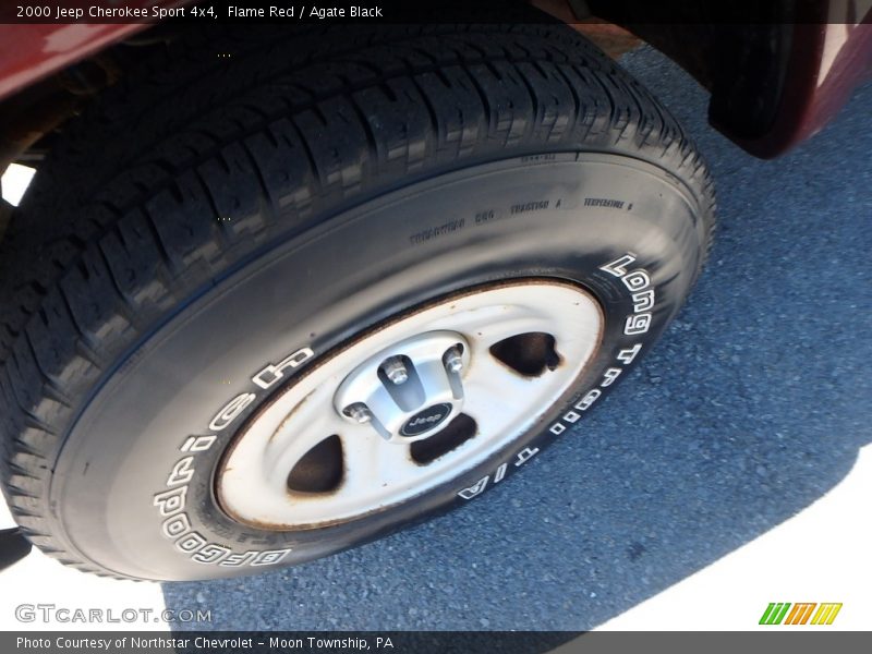 Flame Red / Agate Black 2000 Jeep Cherokee Sport 4x4