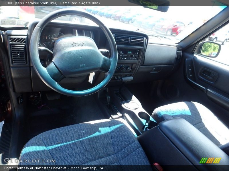 Flame Red / Agate Black 2000 Jeep Cherokee Sport 4x4