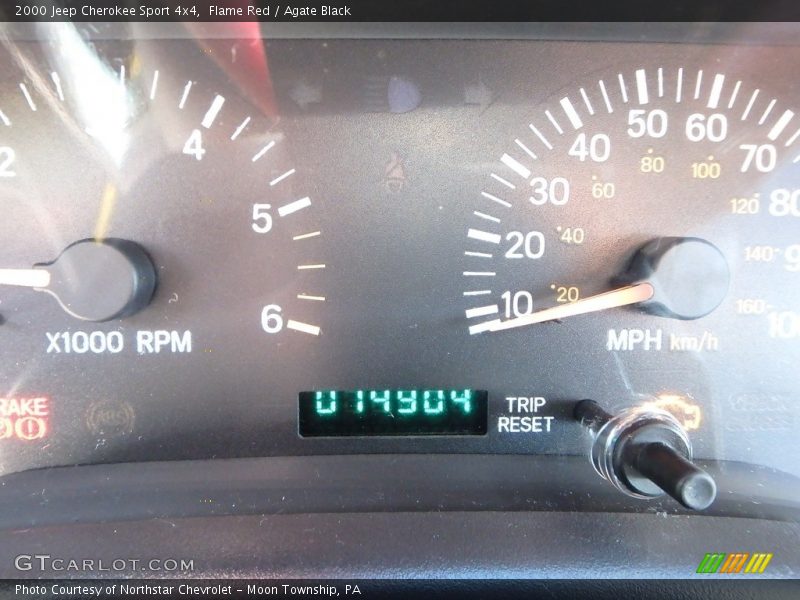 Flame Red / Agate Black 2000 Jeep Cherokee Sport 4x4
